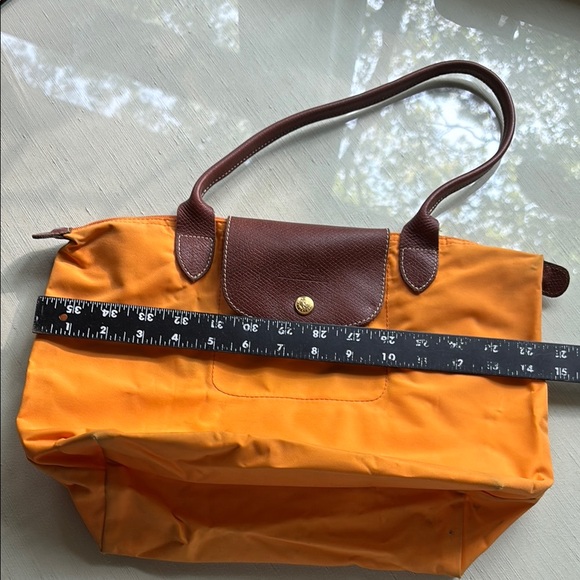 Longchamp Orange and Brown Women's Tote Bag - Picture 7 of 7